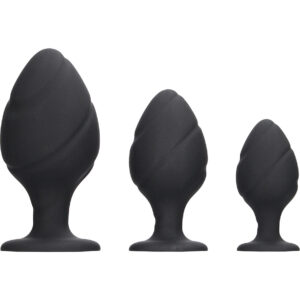 Ouch!: Swirled Butt Plug Set