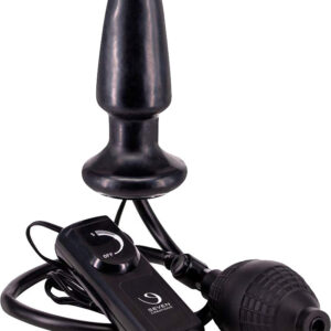 SevenCreations: Fanny Hill's Inflatable and Vibrating Butt Plug, svart