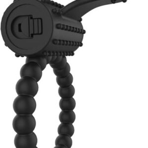 A-Gusto Vibrating Penis Ring Black Penisring med vibrator