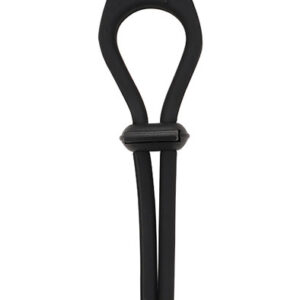 Dream Toys Adjustable Cockring Black Penisring med vibrator