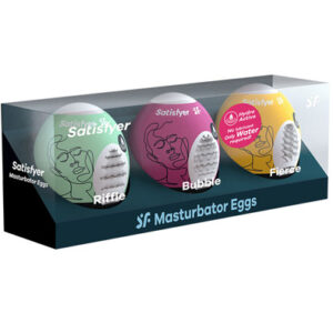 Masturbator Egg 3-pack Riffle, Bubble, Fierce Tenga muna