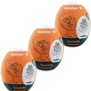 Satisfyer Masturbator Egg Crunchy 3-pcs Tenga muna