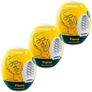 Satisfyer Masturbator Egg Fierce 3-pcs Tenga muna