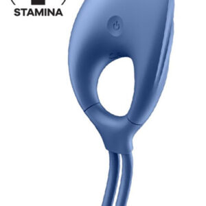 Satisfyer Swordsman Vibrating Cock Ring Blue Penisring med vibrator