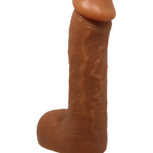 Beautiful Johnson: Realistisk Dildo med Sugpropp, 22 cm, mörk