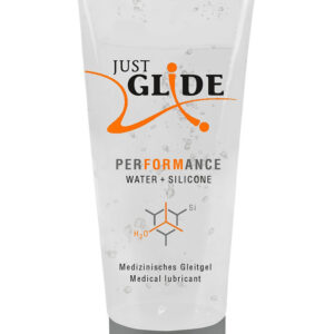 Just Glide: Performance, Vatten- och Silikonbaserat Glidmedel, 200 ml